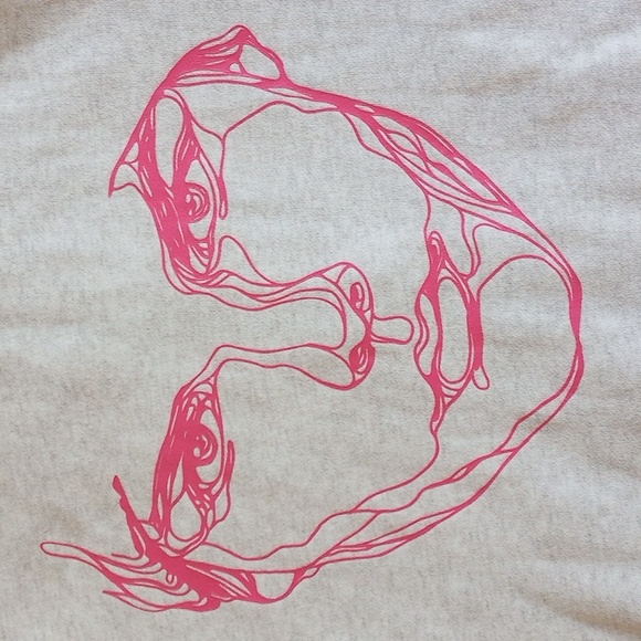 Avicii H&M Zip Hoodie Graphic Sweatshirt S Light Gray Hot Pink - Picture 3 of 12